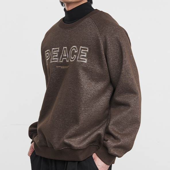 雲錦美式重磅衛衣男秋冬季新款復古重工刺繡打底衫上衣潮