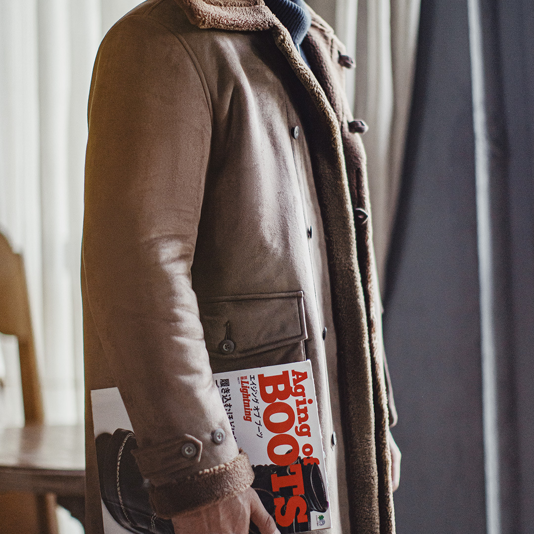 美式復古B7麂皮絨派克大衣中長款仿羊羔毛加厚外套男款冬