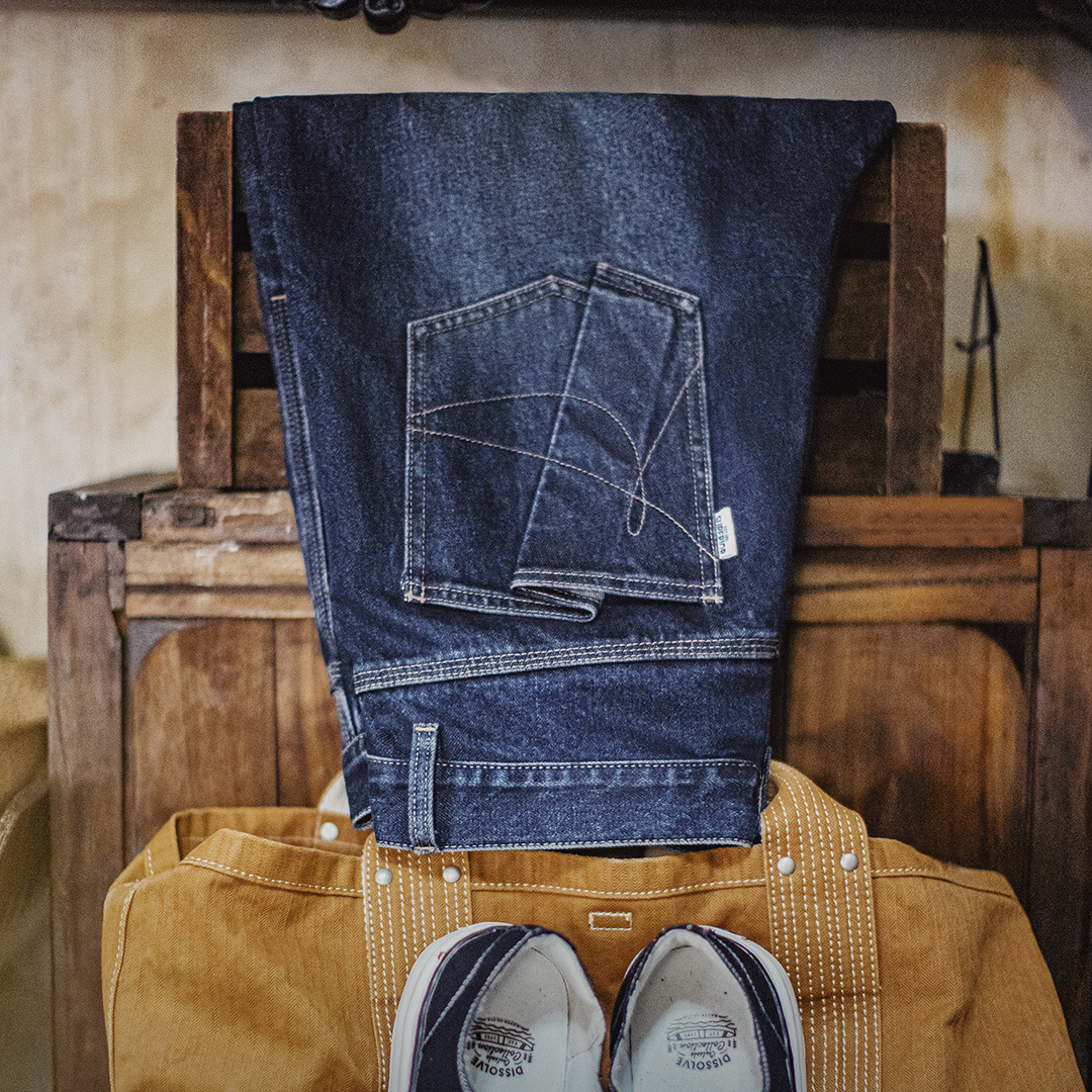 美式復古水洗彎刀牛仔褲丹寧闊腿垂感拖地休閒長褲子男秋