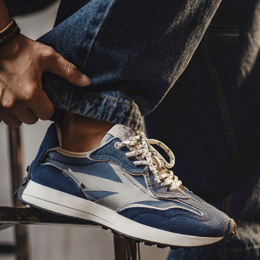 復古慢跑鞋2026年新款輕便透氣運動阿甘休閒鞋男百搭老爹鞋子