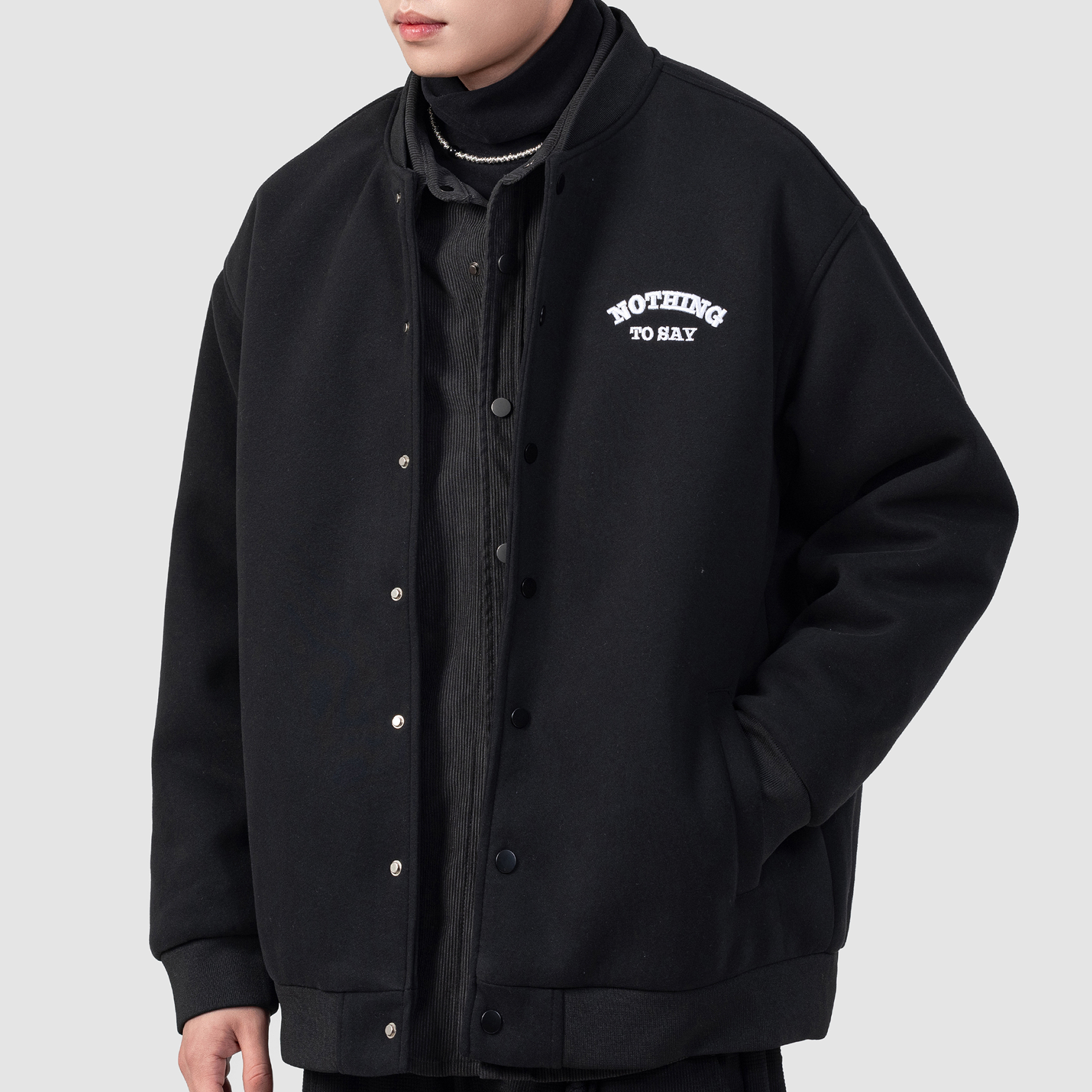 美式潮牌運動飛行員夾克情侶復古立領刺繡寬鬆棒球服男士