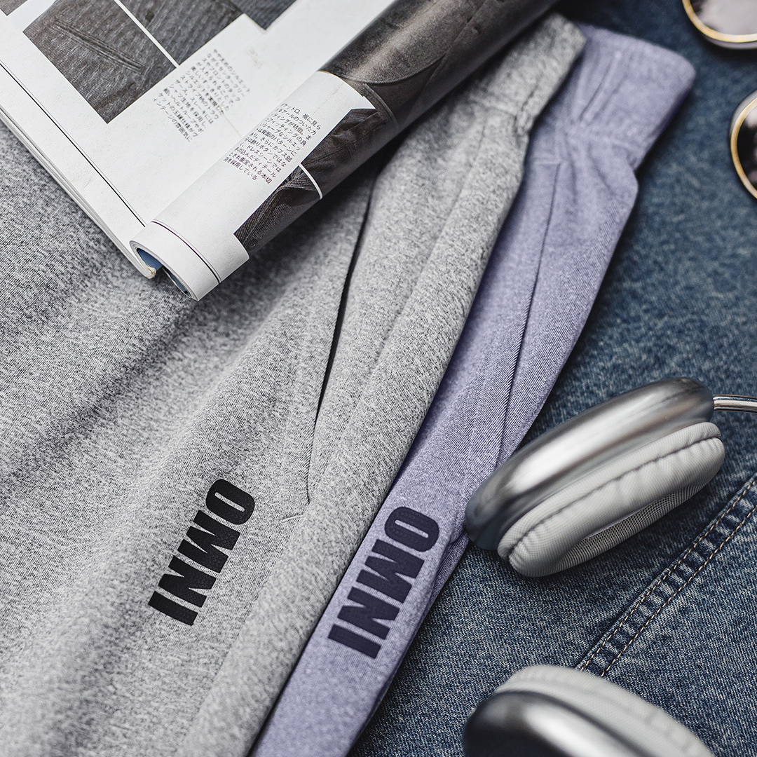 美式休閒Easypants灰色衛褲空氣層直筒束腳運動褲子男秋