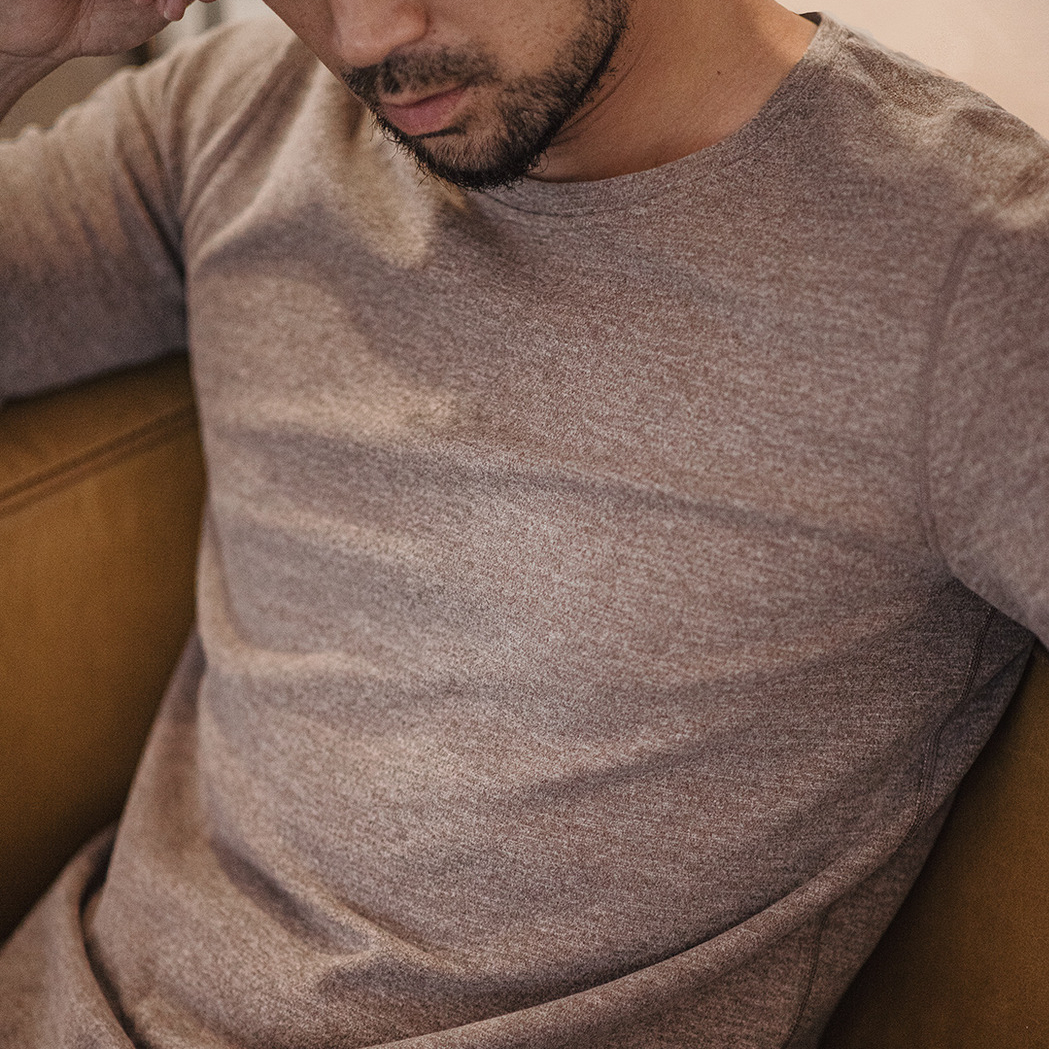 “燃元素”保暖內衣套裝花紗雙面磨絨打底衫秋衣褲男冬