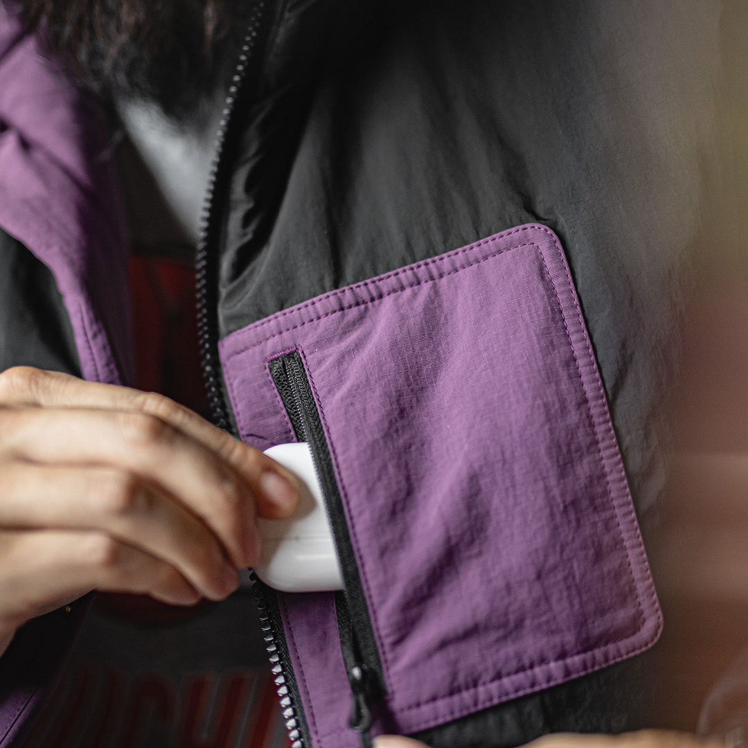 美式雙面穿保暖夾克山系加厚保暖棉服短款立領外套男秋冬