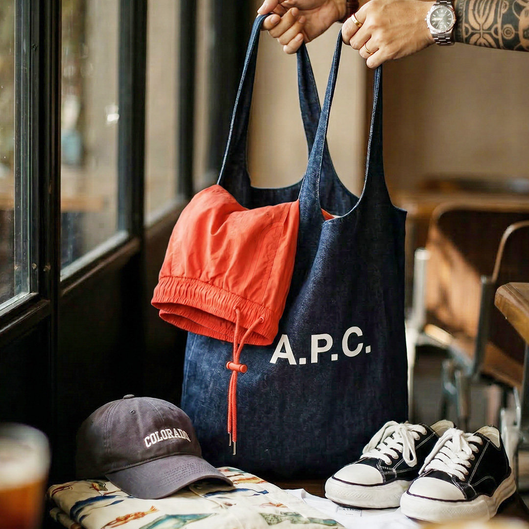 美式橘紅色海邊度假沙灘短褲塔絲隆外穿休閒五分褲男夏季