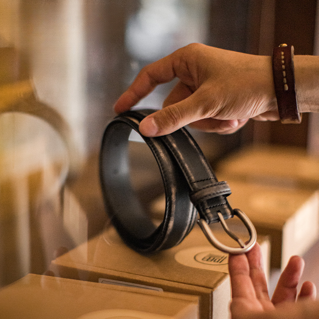 美式復古頭層植鞣牛皮帶腰帶單針真皮扣頭硬漢褲腰帶男款