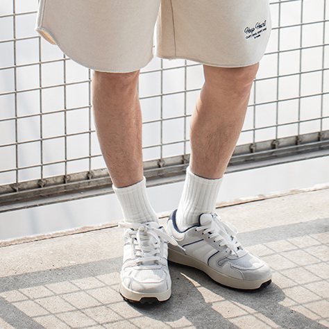 洋基藍厚底板鞋男鞋春季美式復古通勤百搭棒球運動休閒小白鞋