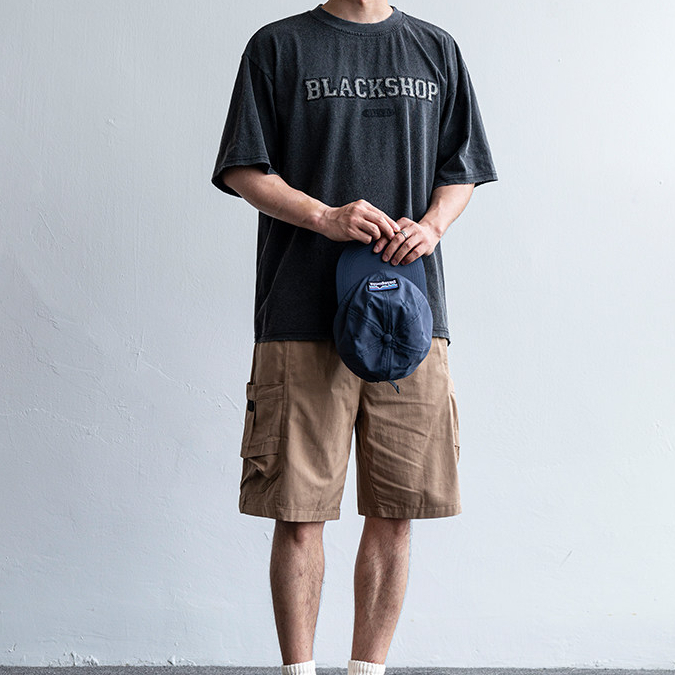 美式街頭潮牌字母刺繡做舊短袖T恤男夏季百搭寬鬆純棉半袖上衣tee