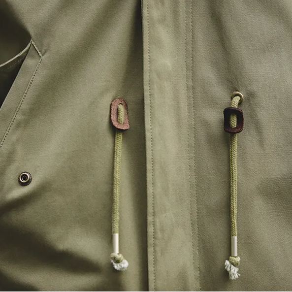 冬季美式復古M51魚尾風衣派克服棉衣中長款連帽