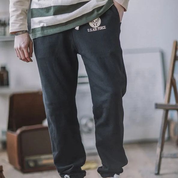 阿美咔叽軍事風衛褲男 純棉水洗束腳運動休閑褲子春