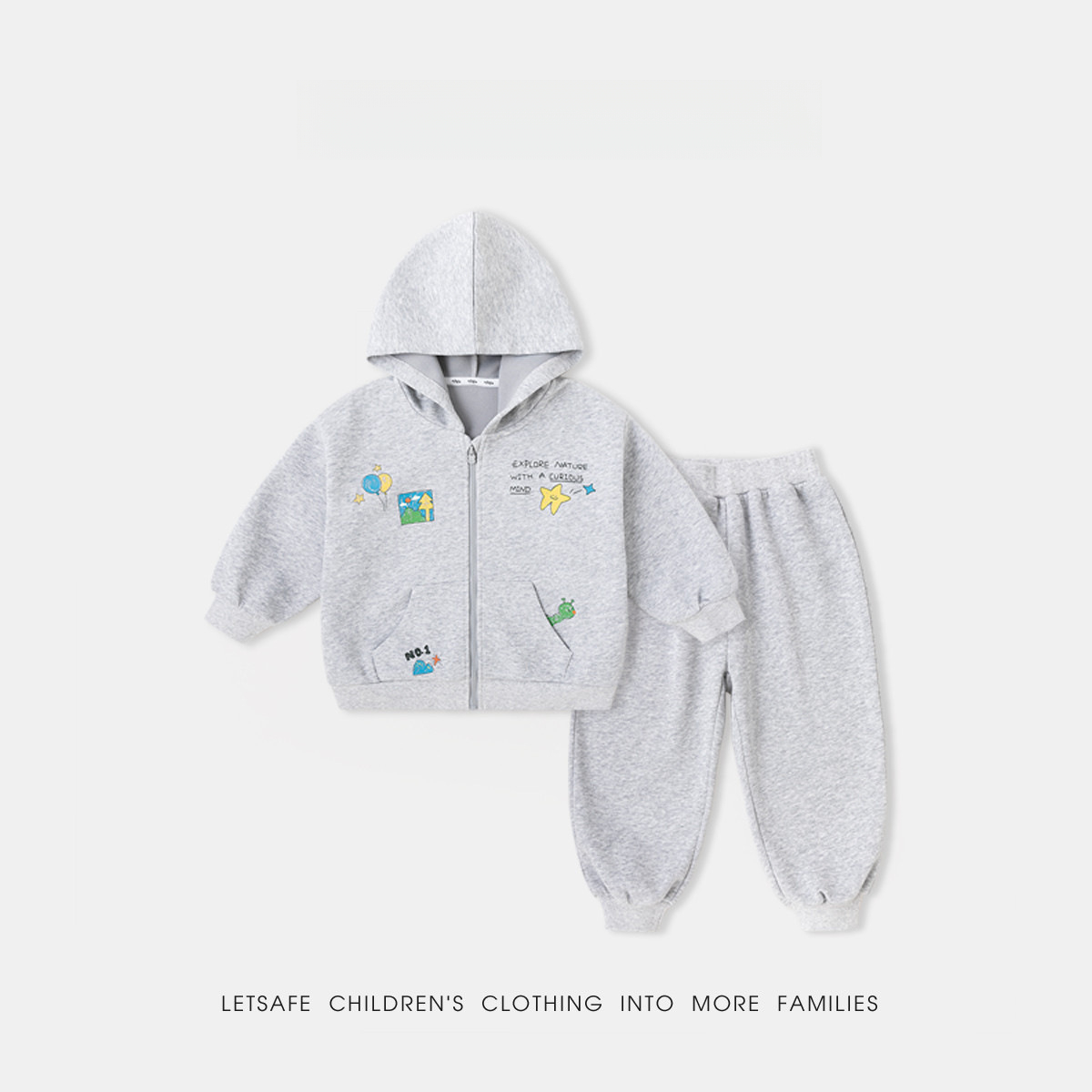 兒童連帽衛衣衛褲兩件套