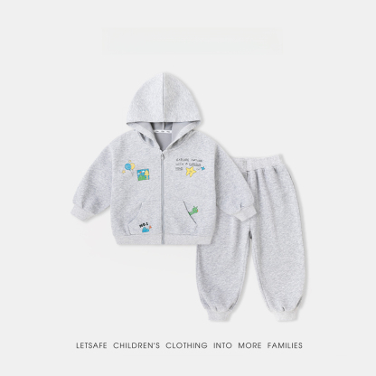 兒童連帽衛衣衛褲兩件套
