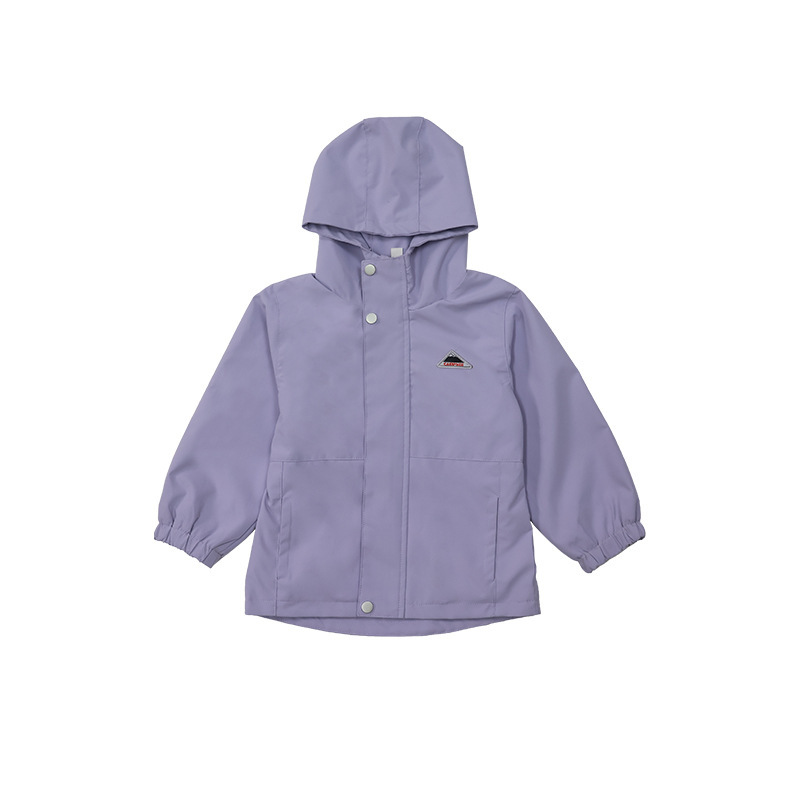 兒童連帽防風防水外套