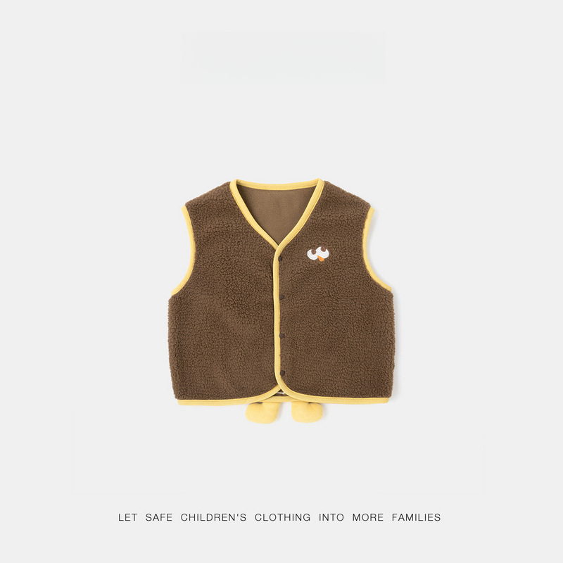 兒童萌趣小絨馬甲