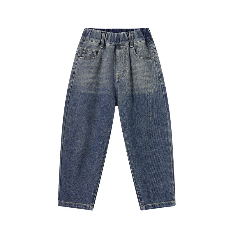春秋款男童直筒牛仔褲
