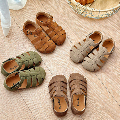 韓版兒童英倫豆豆鞋