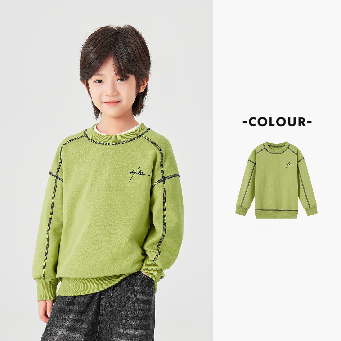 春秋季運動寬鬆男童衛衣