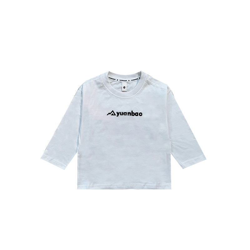 兒童戶外露營長袖磨毛T恤