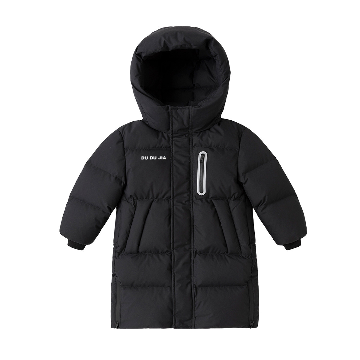 兒童長款加厚鴨絨羽絨服