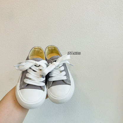 韓版糖果色兒童春秋帆布鞋