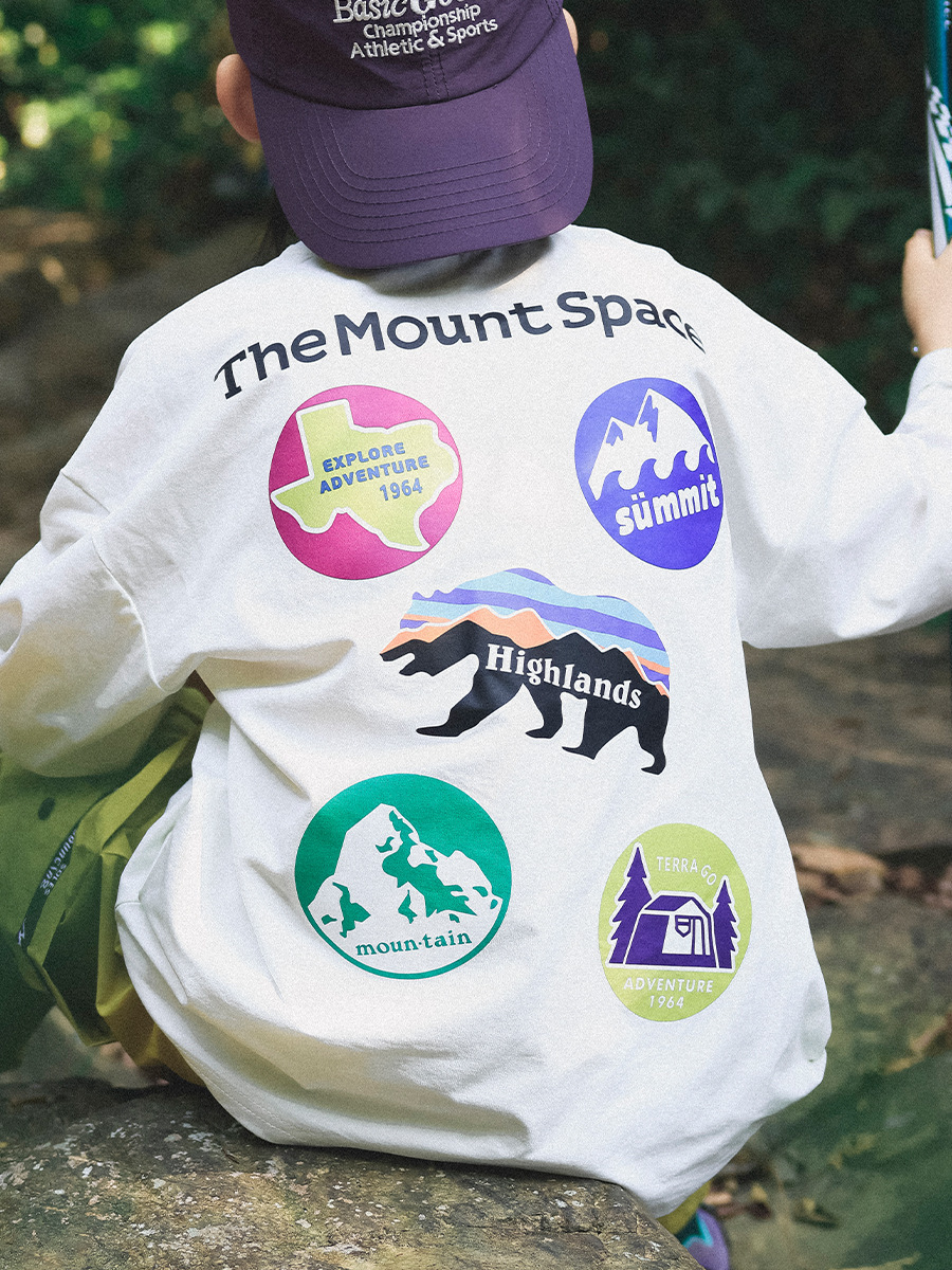 男童春季圓領戶外速乾長袖T恤 