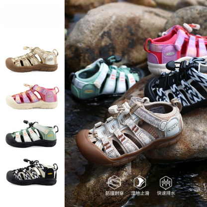 夏季兒童涉水休閑魔術貼涼鞋