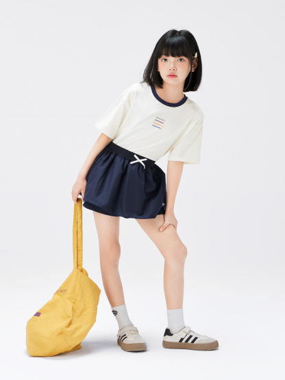 女童夏季假兩件花苞裙