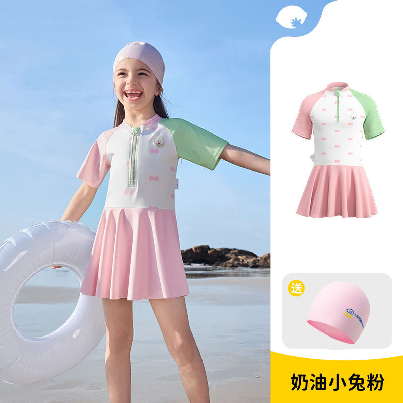 兒童短袖分體中小童泳衣