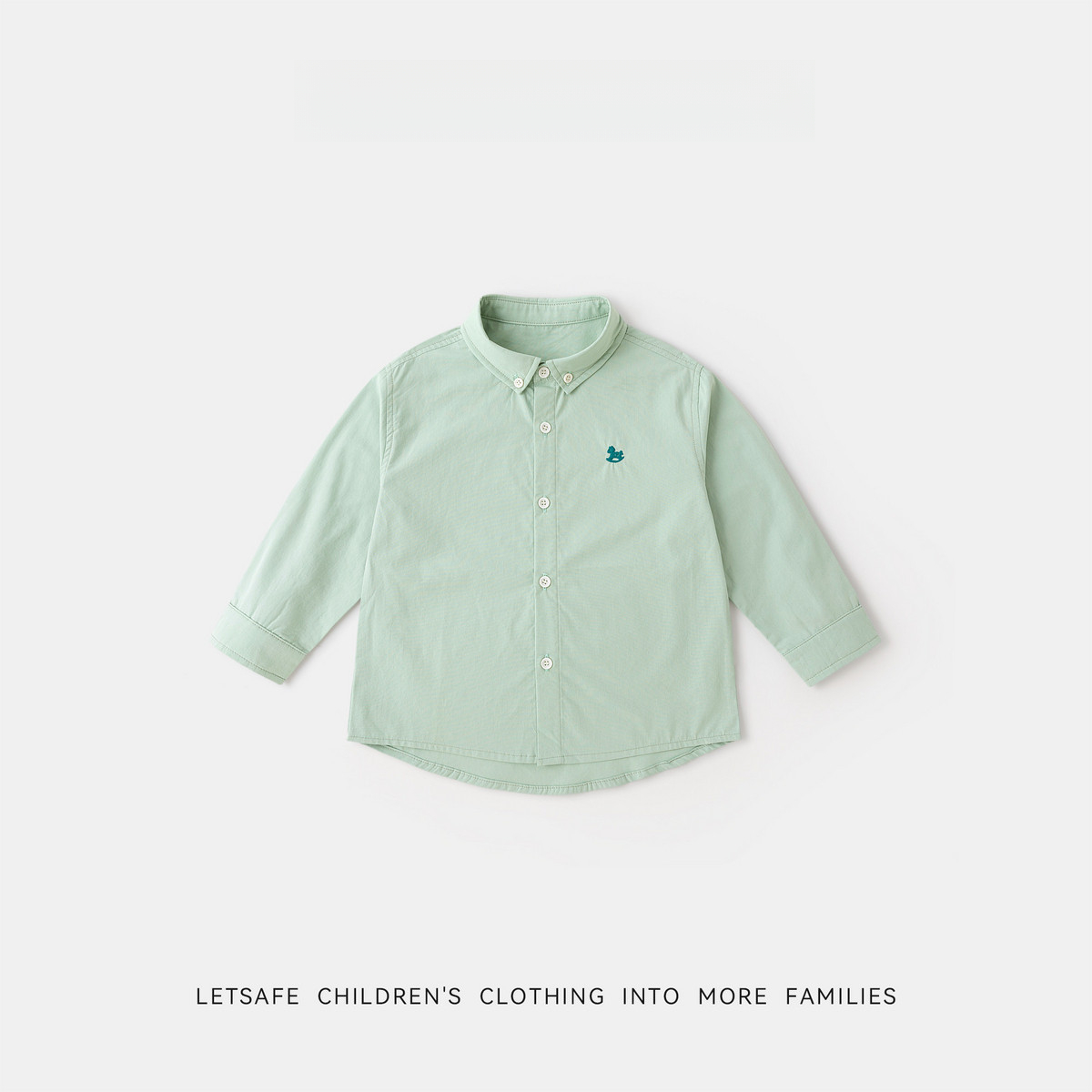 女童春秋元氣學院風襯衫