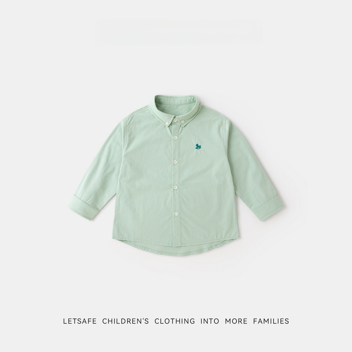 女童春秋元氣學院風襯衫