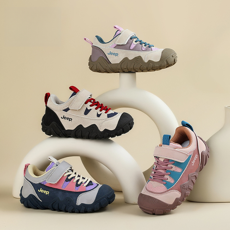 女童春秋戶外登山跑步運動鞋