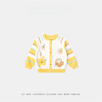 春季男童純棉毛衣開衫