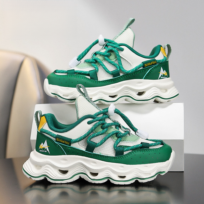 兒童春季透氣中大童跑步鞋