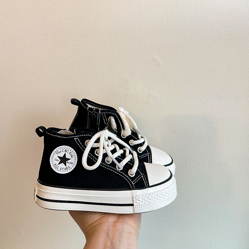 兒童高幫帆布鞋