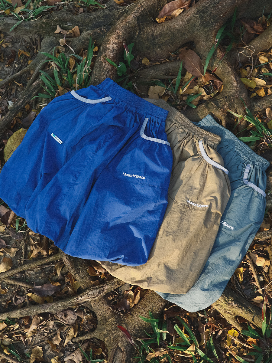 女童春季戶外速乾透氣大口袋鬆緊腰花苞裙