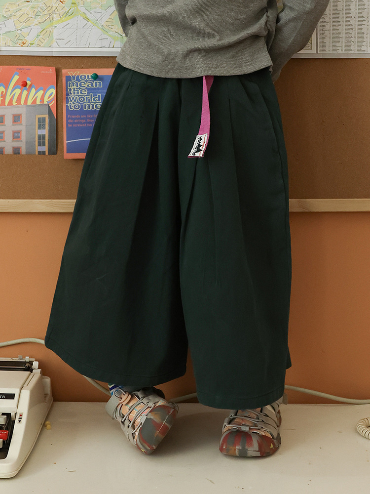女童闊腿休閒褲