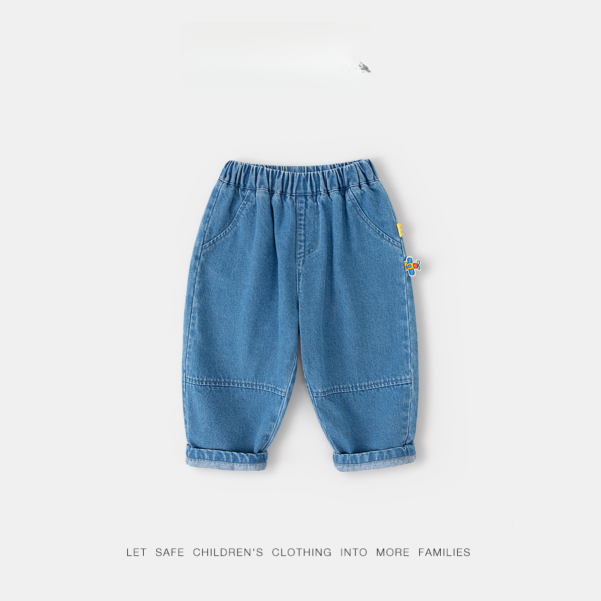 兒童秋季軟牛仔褲子