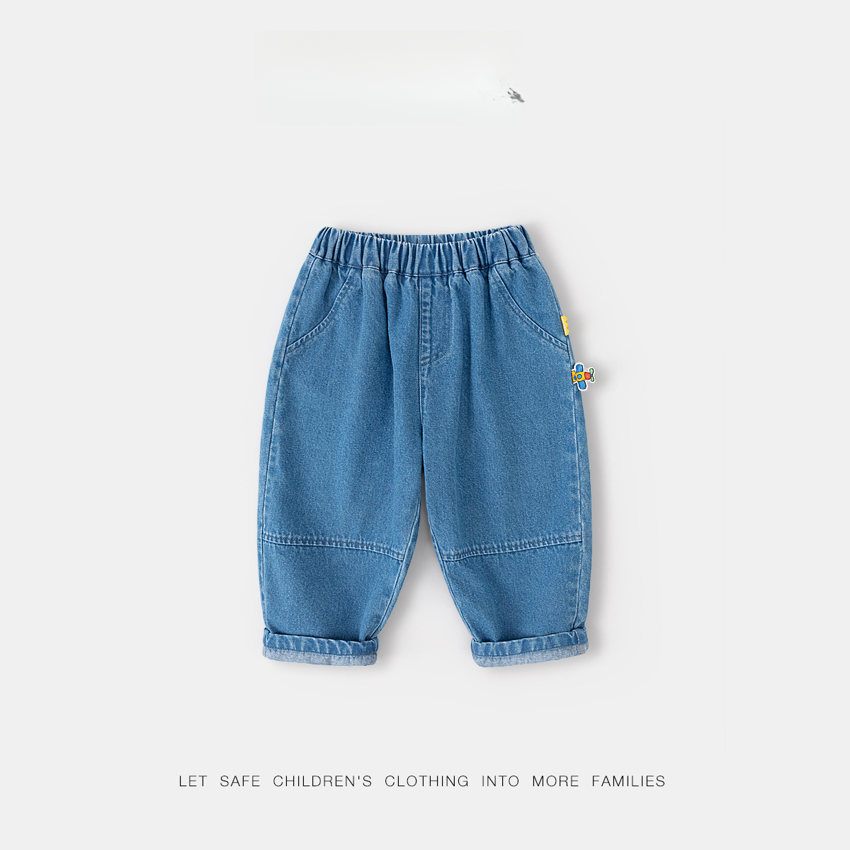 兒童秋季軟牛仔褲子