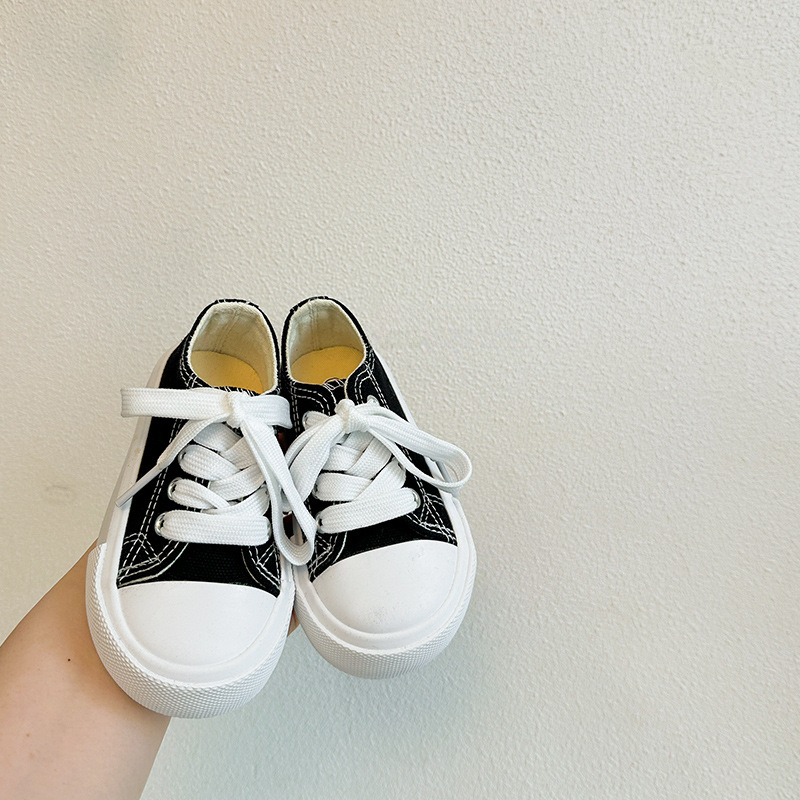 韓版糖果色兒童春秋帆布鞋