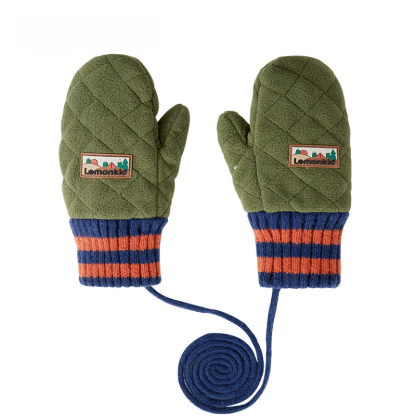 兒童冬帽圍手套一體