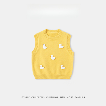 春秋兒童立體針織背心