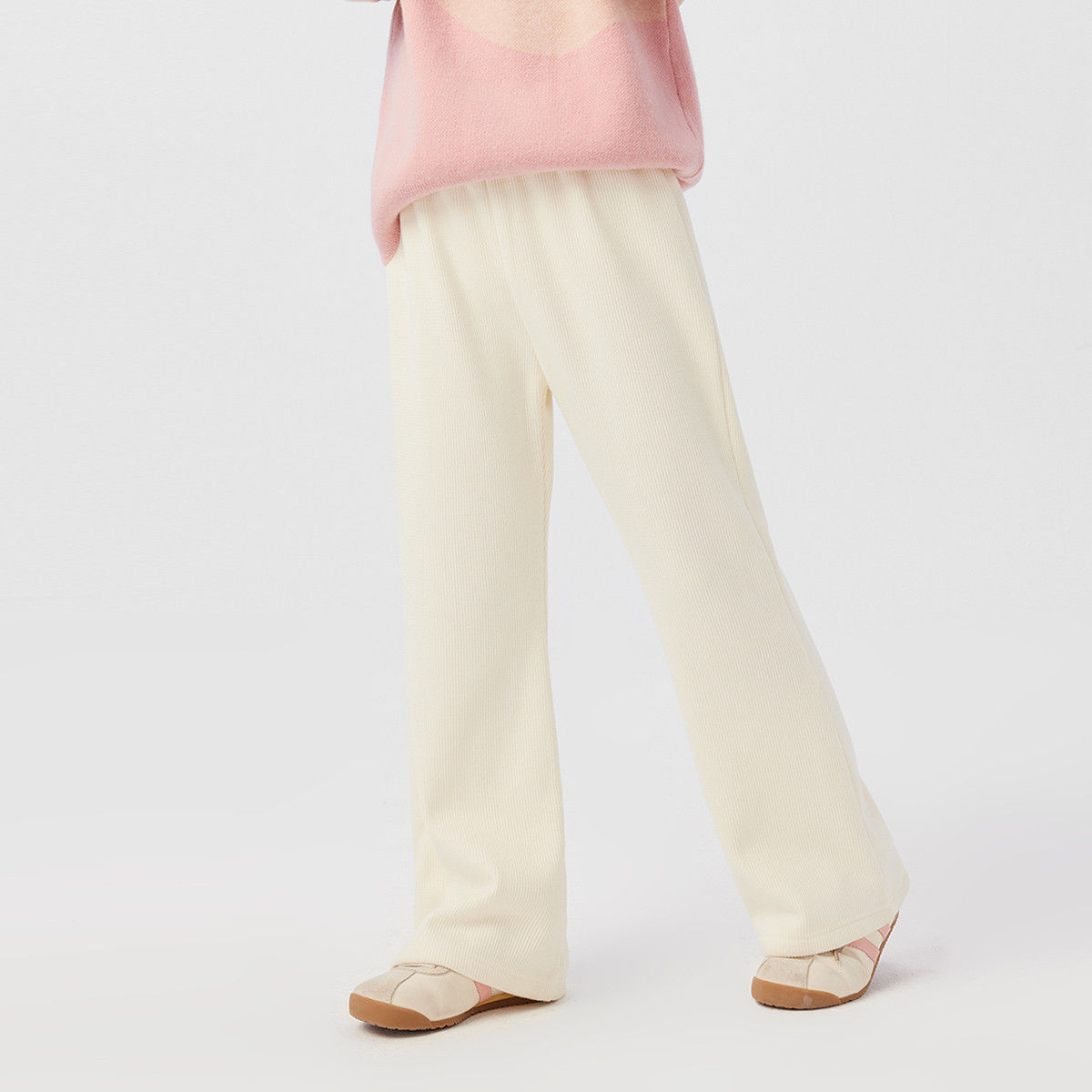 秋冬女童加厚喇叭褲