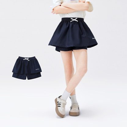 女童夏季假兩件花苞裙