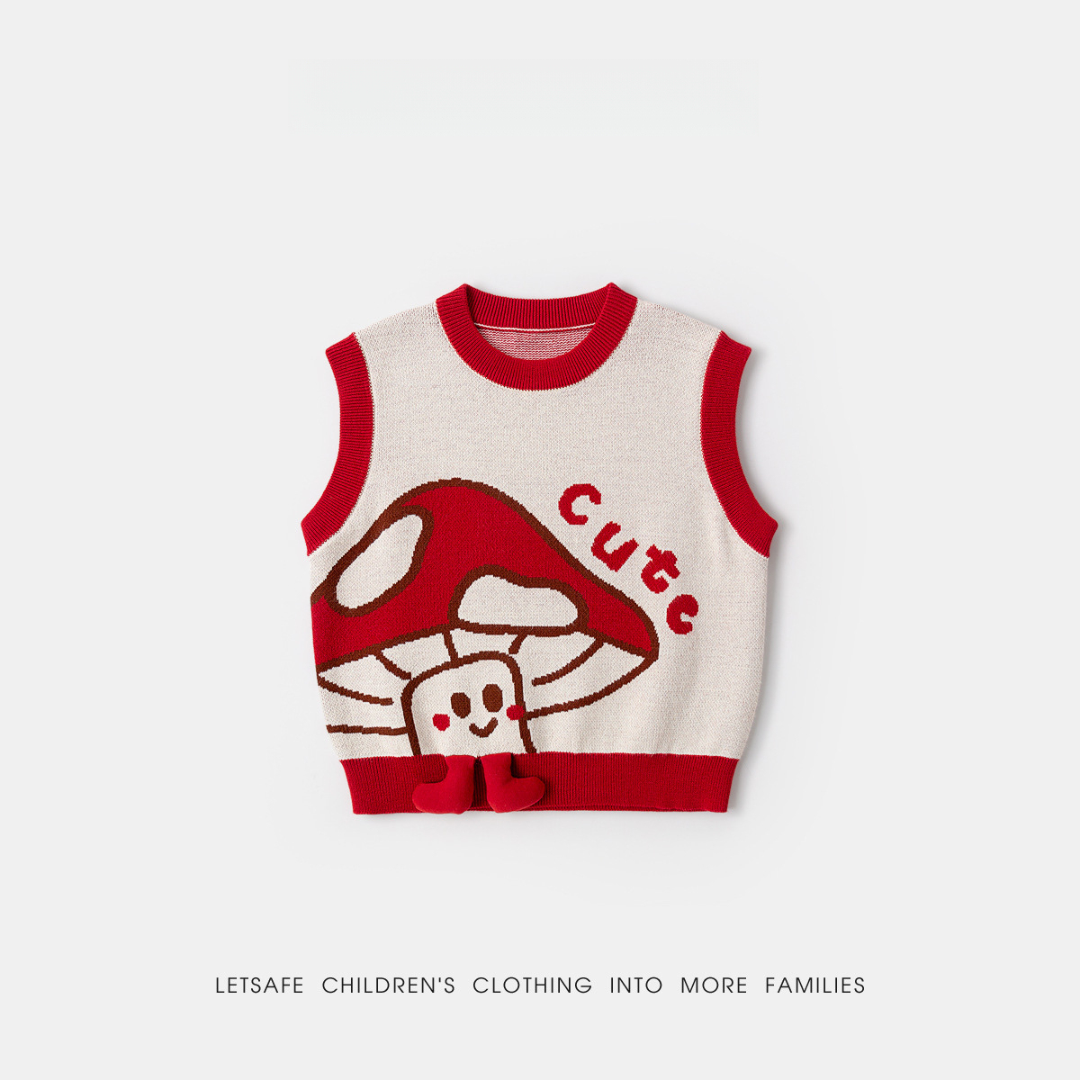 春季兒童針織背心坎肩馬甲