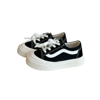 兒童韓版厚底低幫板鞋帆布鞋