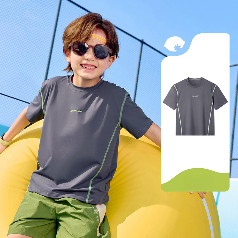 兒童速乾防曬短袖T恤