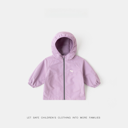 4級防潑水兒童軟殼加絨戶外夾克