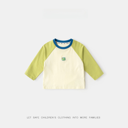 兒童春季彩虹7A抗菌打底衫長袖T恤