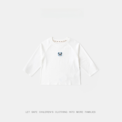 兒童春季彩虹7A抗菌打底衫長袖T恤