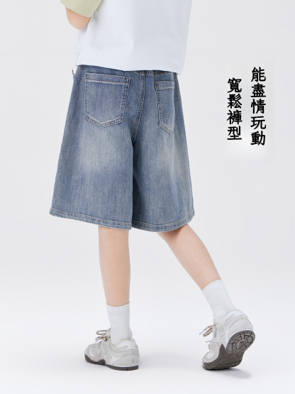 女童夏季牛仔中褲
